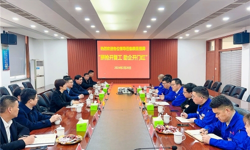 拼搶開復(fù)工?助推開門紅丨湖州市副市長、長興縣委書記石一婷率縣四套班子蒞臨桐昆恒騰調(diào)研